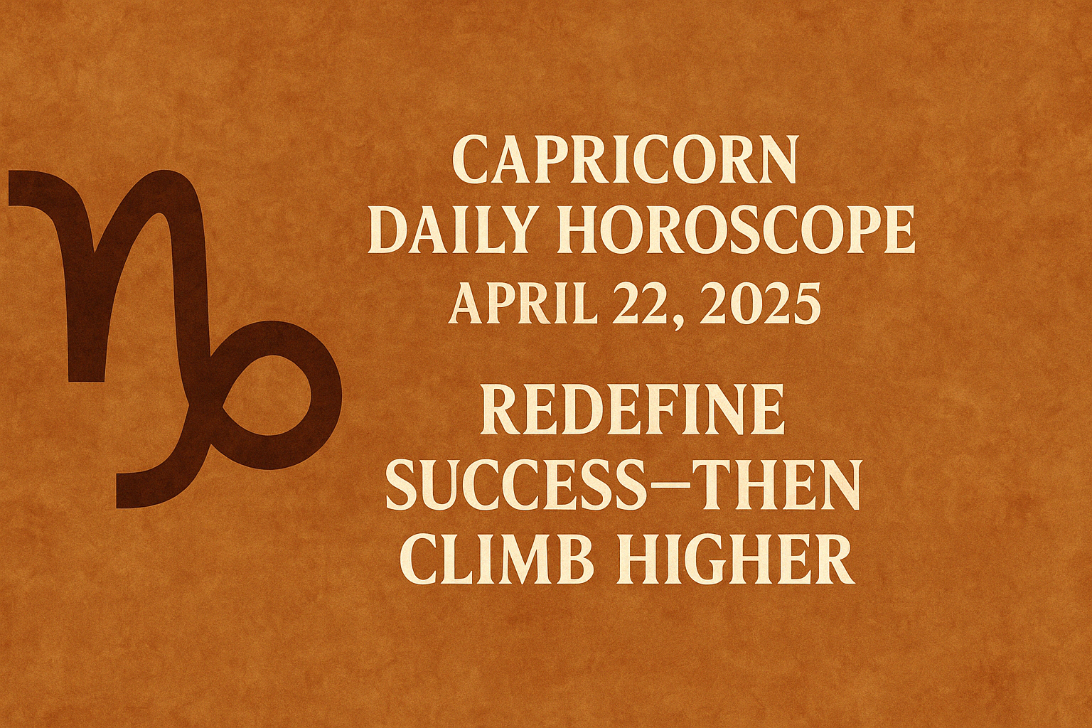Capricorn Horoscope Today: Redefine Success—Then Climb Higher